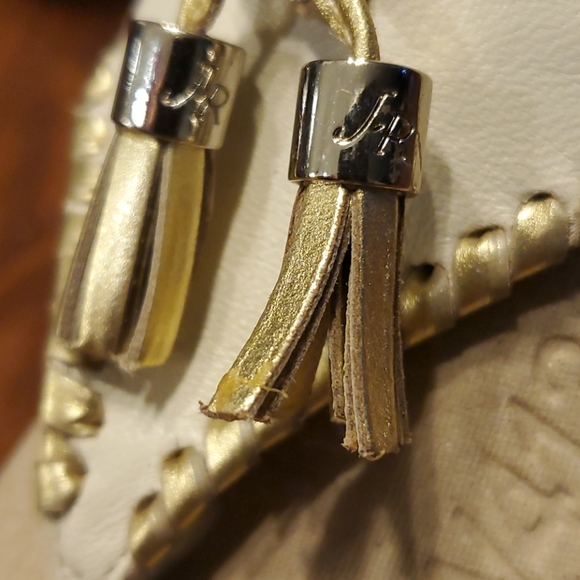 Jack Rogers sz 9 Alana Bone/Gold Dress Sandal - Picture 3 of 7